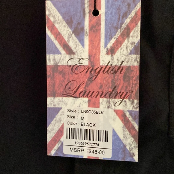 English laundry short sleeve black small nwt - Picture 3 of 3